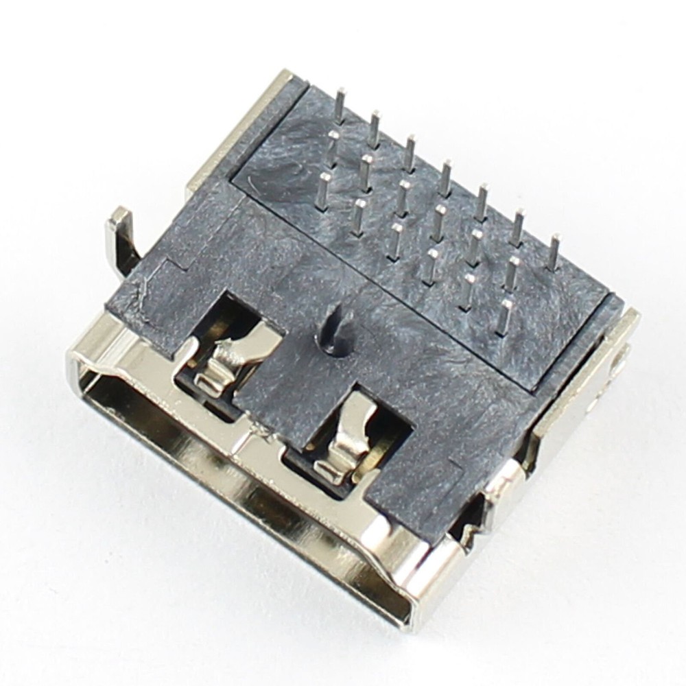 2Pcs New HDMI 19 Pin Female Right DIP PCB Socket Connector 3 Rows