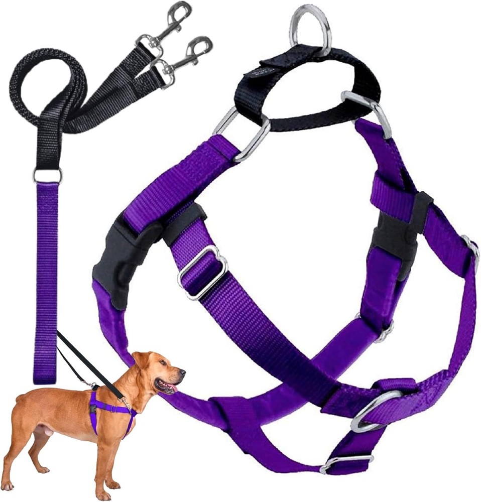Freedom No Pull Dog Harness Adjustable Harness & Leash Set Easy Walking &