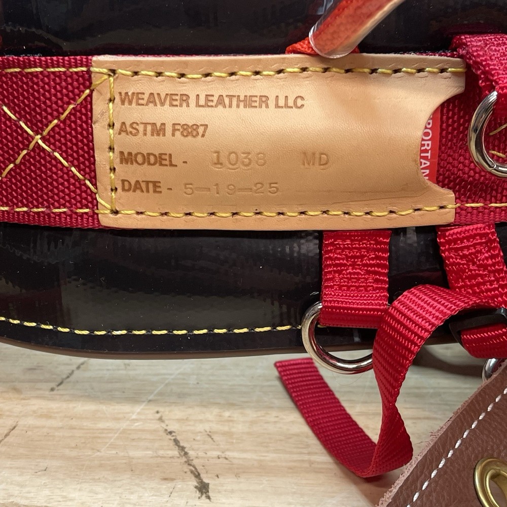 Weaver Leather Floating Dee Harness Padded Leg Straps Medium 2025 Model 1038