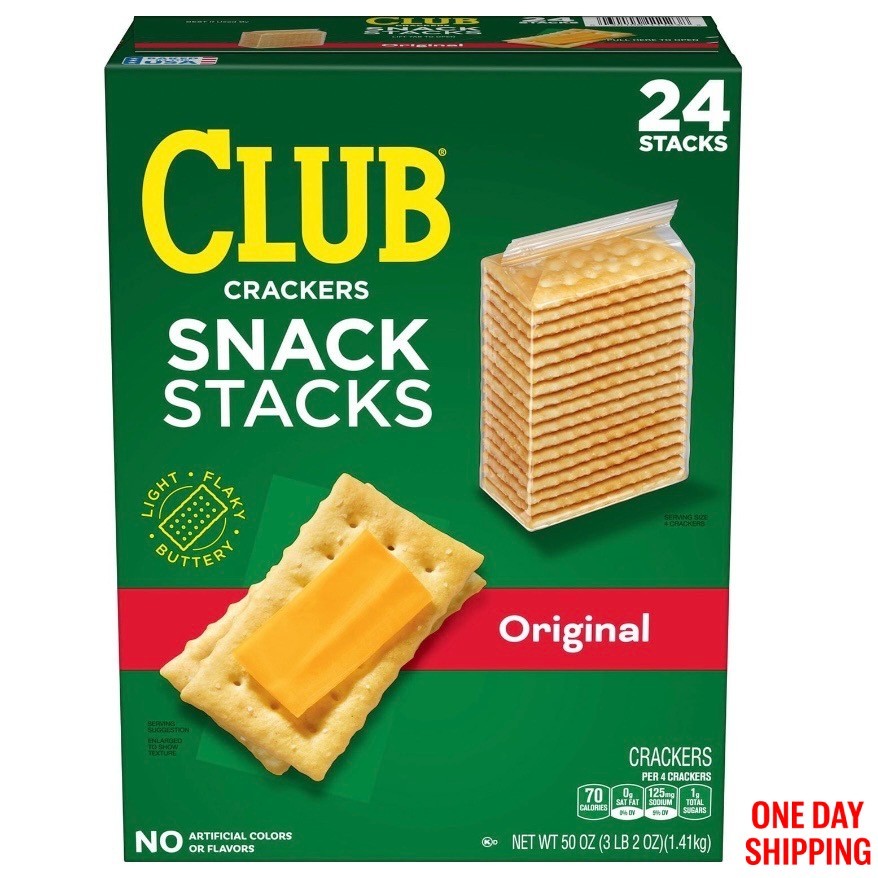 Club Crackers Snack Stacks 24 Count 2.08oz  Crackers