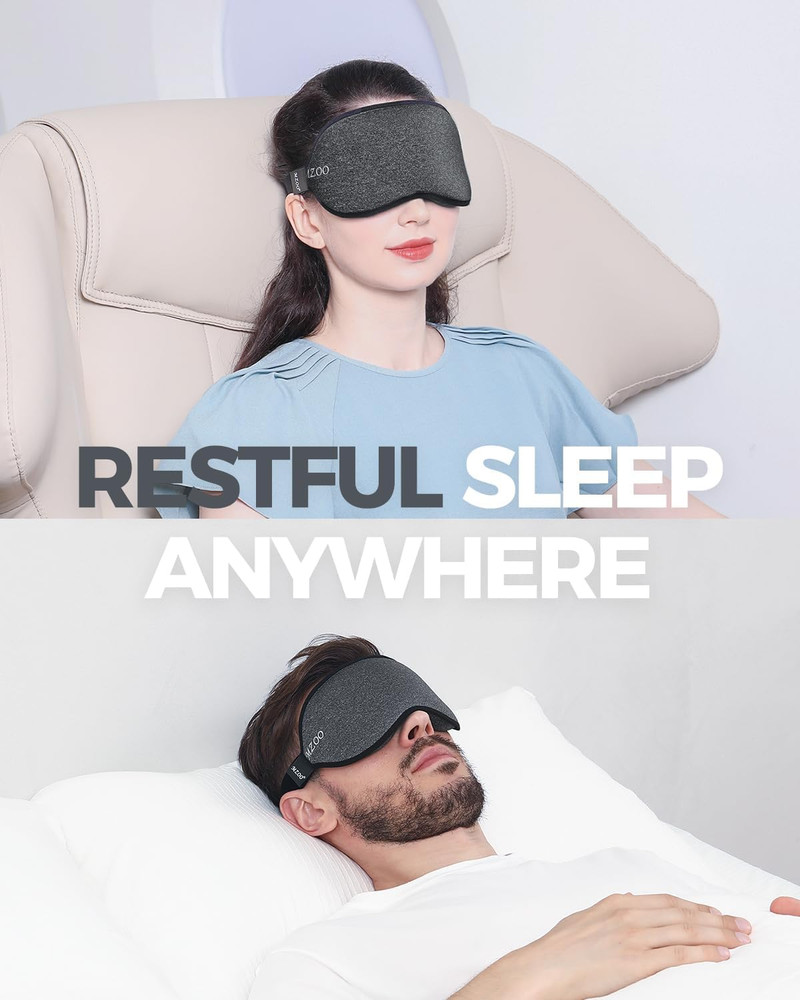 3D Luxury Sleep Mask - Complete Light Blocking for Comfortable Sleep