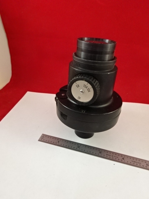 MICROSCOPE PART PHOTO EYEPIECE + SHUTTER OPTICS AS IS #D3-A-16