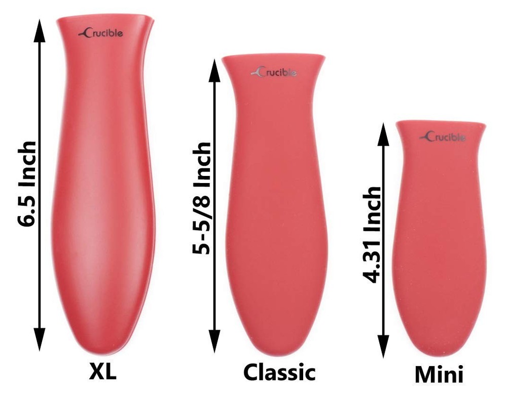 Silicone Hot Handle Holders (Extra Large, Red)