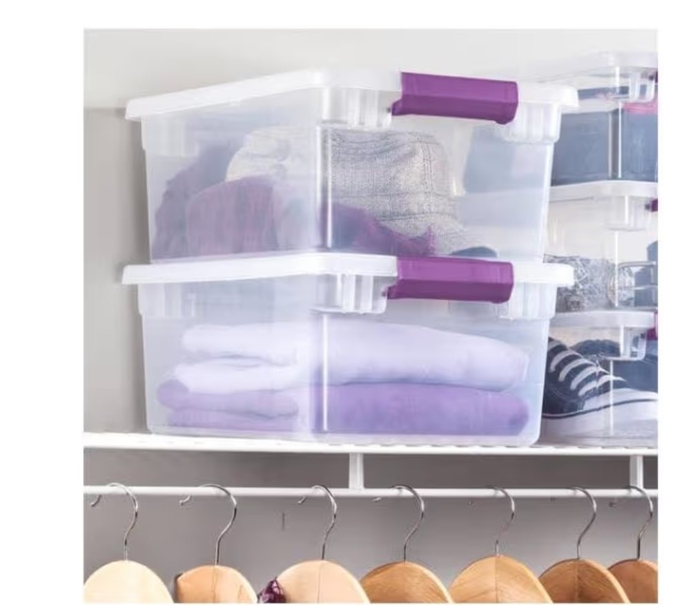 15-Quart Clearview Latch Box 2-Pack