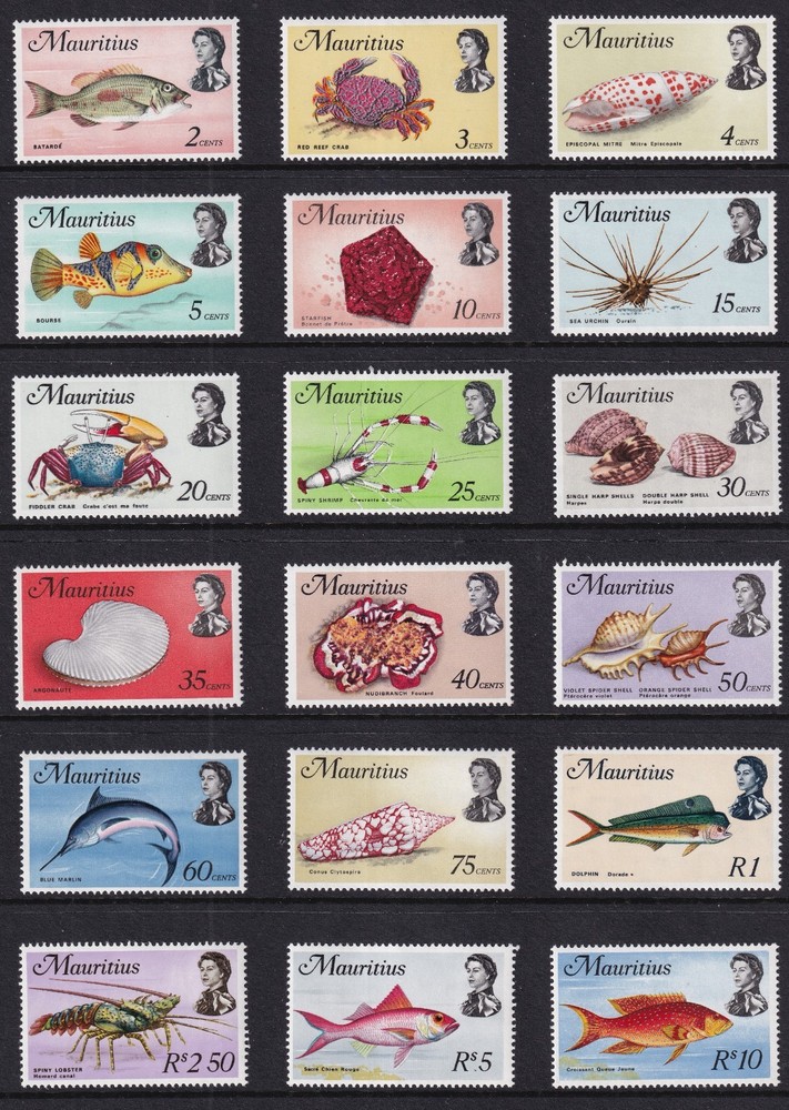 MAURITIUS 1972 - Sg437-454 - MNH