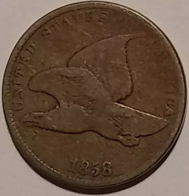 1858 Flying Eagle First Small Cent Short Lived Pre Civil War ~ (#B)