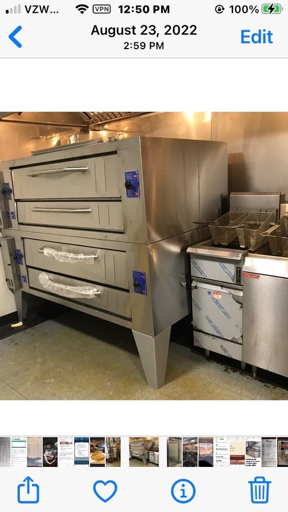 Pizza Ovens Baker's Pride Y-602 Deck Pizza Ovens Double Stack