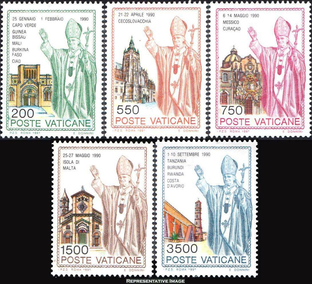 Vatican City Scott 890-894 Mint never hinged.