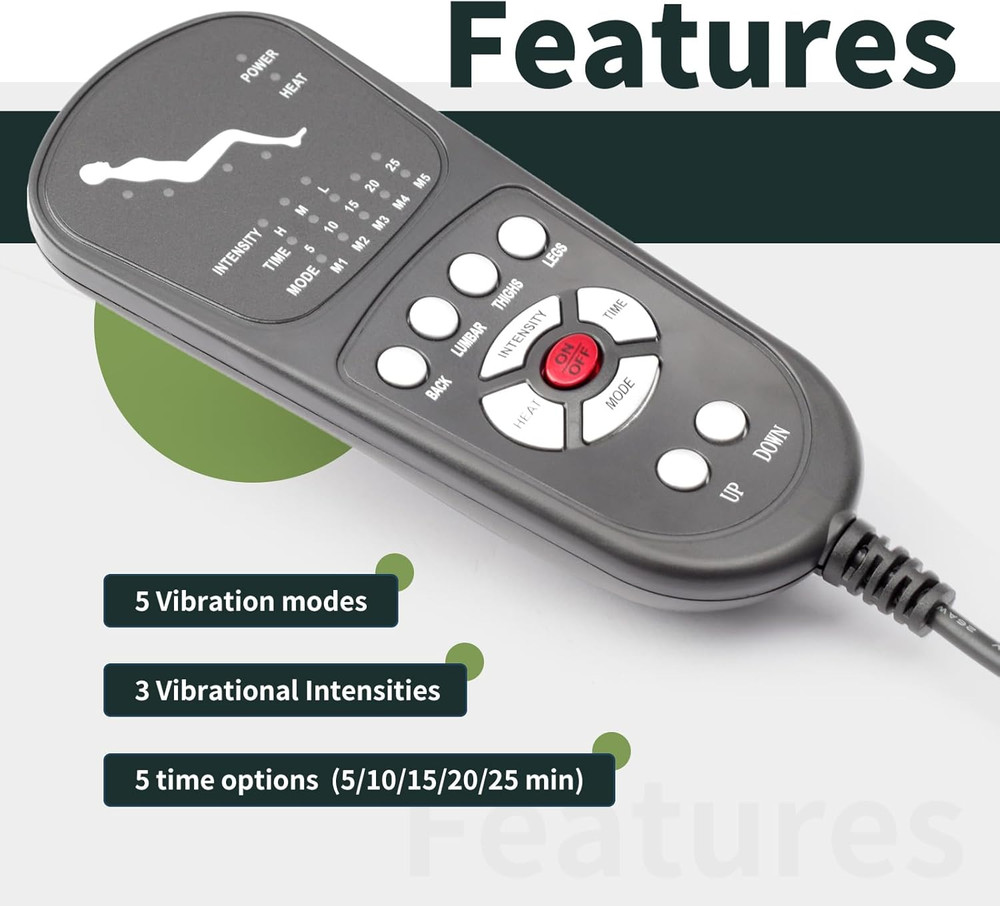 3 Pin Replacement Massage Function Remote Handset Controller for Recliner Lift C