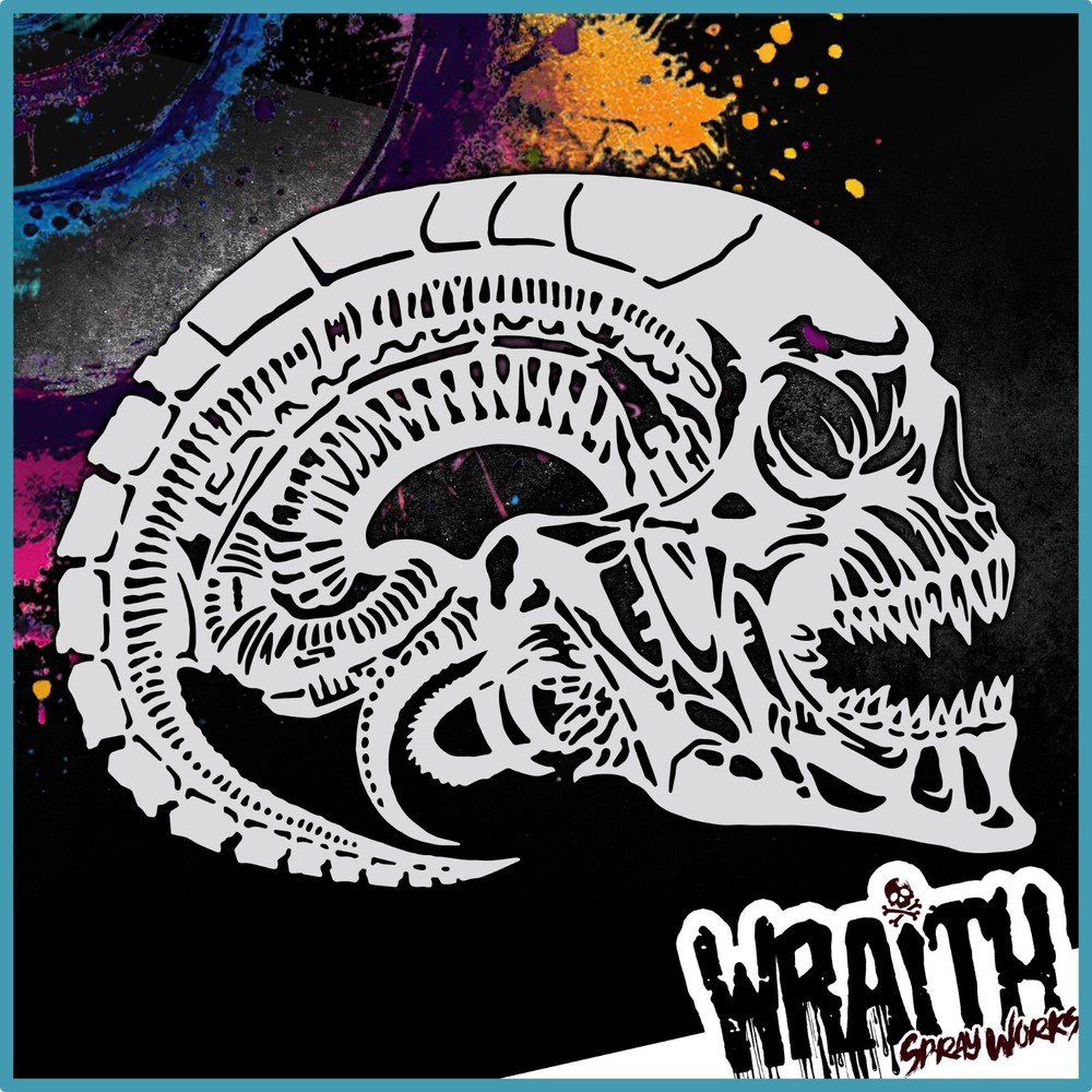 Biomech #11 - Reusable Airbrush Stencil Template