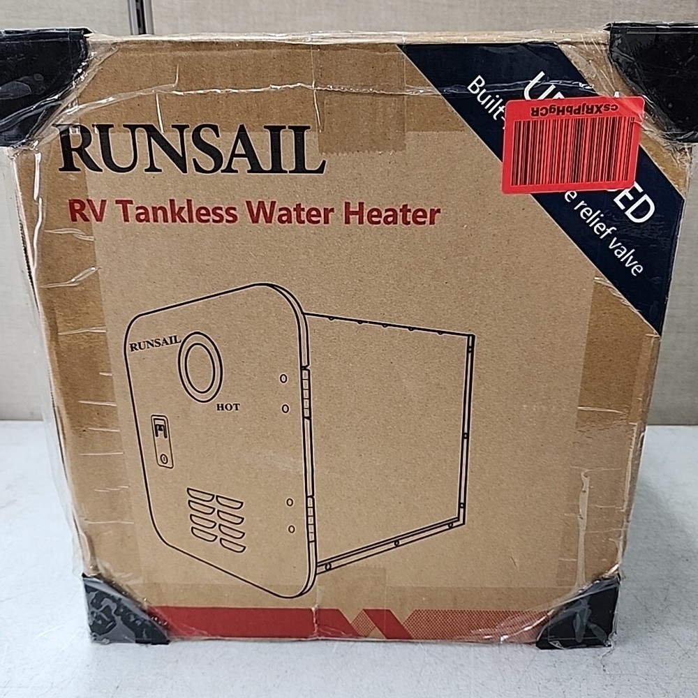 NEW Runsail RV Hot Tankless Wather Heater 65,000 BTU. White