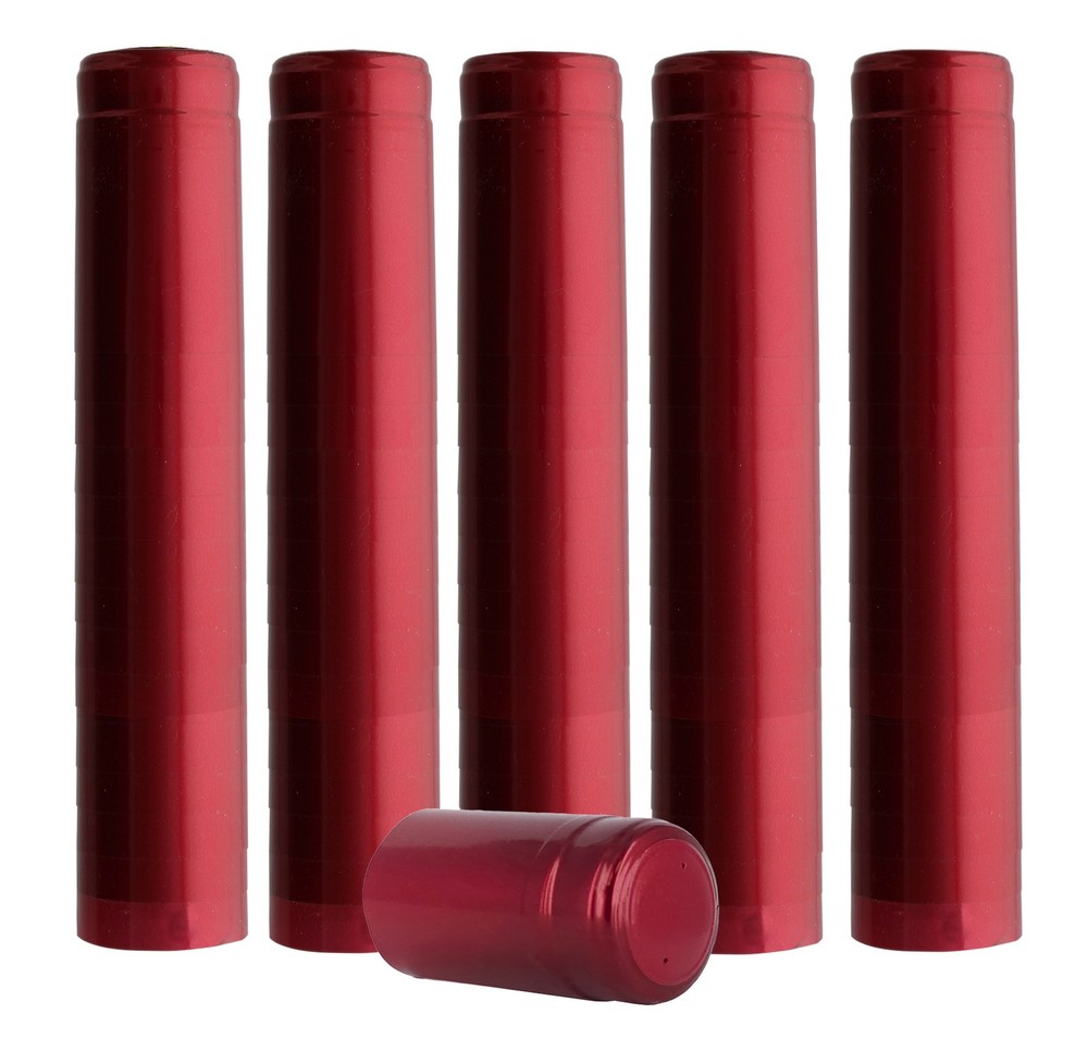 Home Brew Ohio Metallic Ruby Red PVC Shrink Capsules 100 count