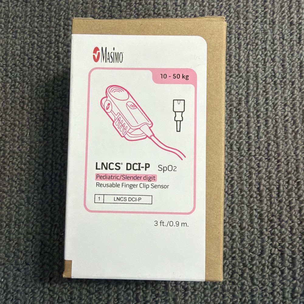 NIB Masimo 1864 LNCS DCI-P Finger Clip Sensor 3ft Cable