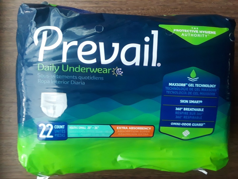 4 x Prevail Pull Up/Underwear - Youth 22 Count
