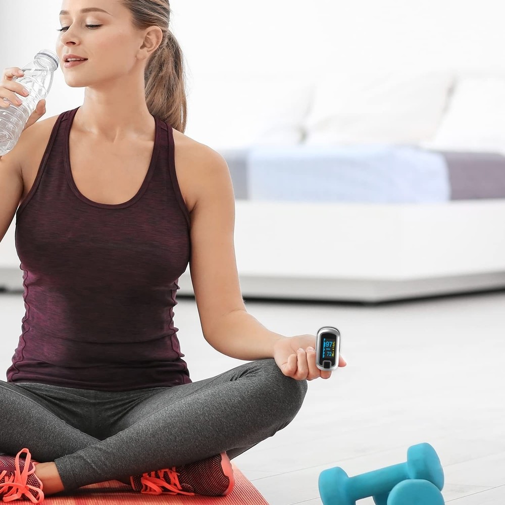 Portable Finger Pulse Oximeter - Easy One Button Operation