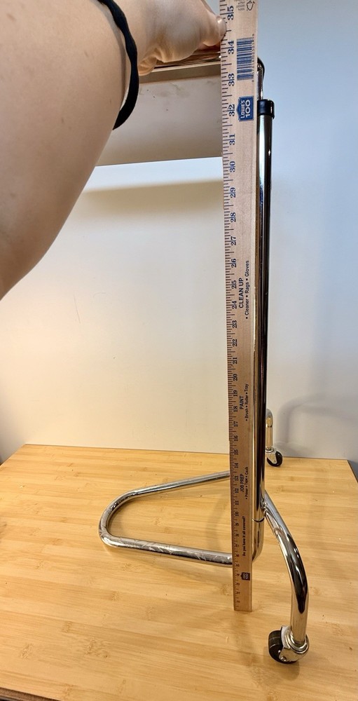 MAYO STAND STAINLESS STEEL DOUBLE POST WITH REMOVEABLE TRAY