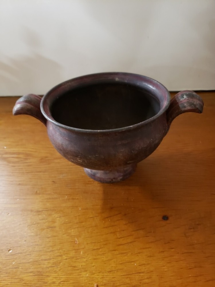 J & J Designs Hand Made Solid Brass Handled Pot, Made in India