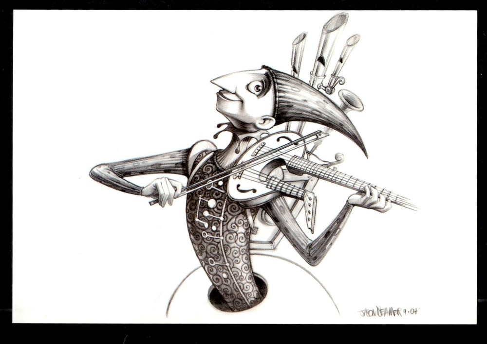Disney Pixar One Man Band Post Card