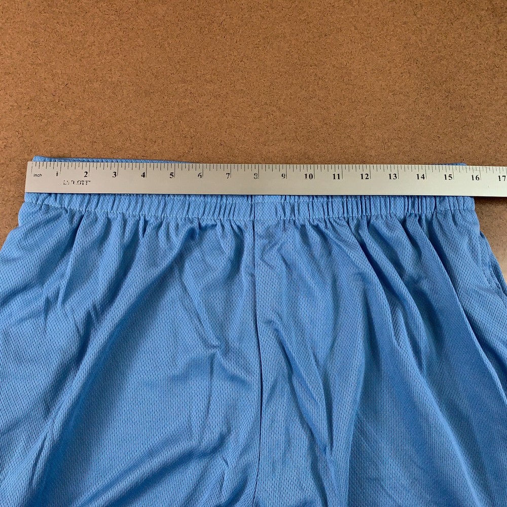 Square Meter Mens Large Blue Mesh Pocketed Drawstring 9" Athletic Shorts NWT