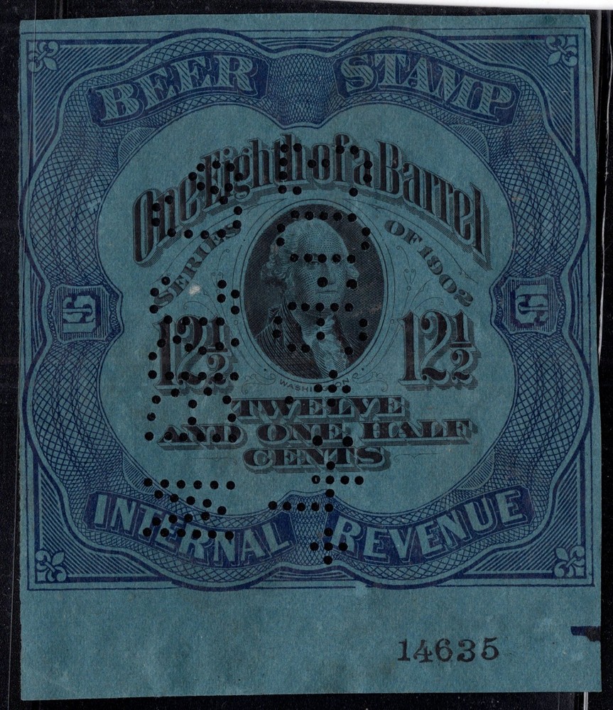 U.S. - RE75 - Plate Number Single (14635) - Used