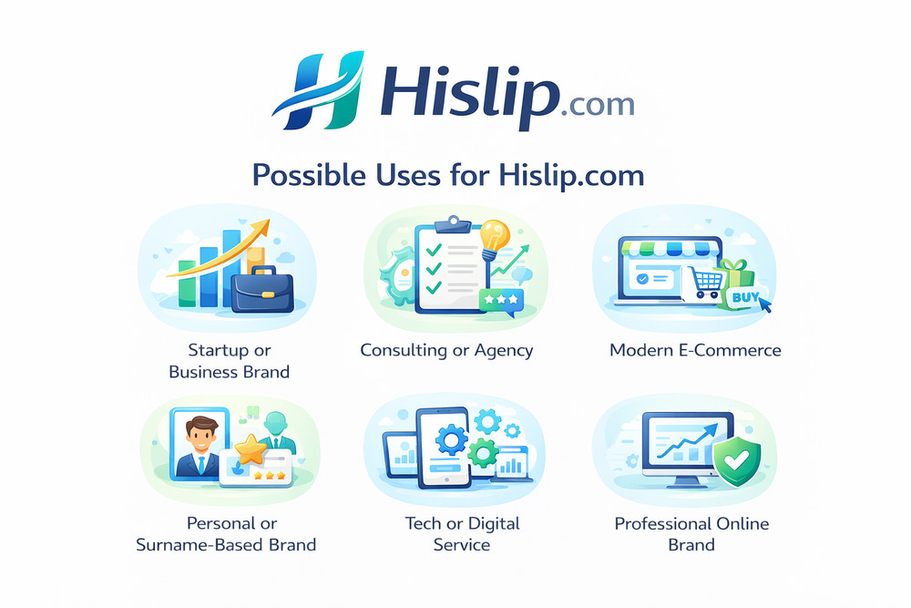 Short .COM Domain Hislip.com Brandable Business Name