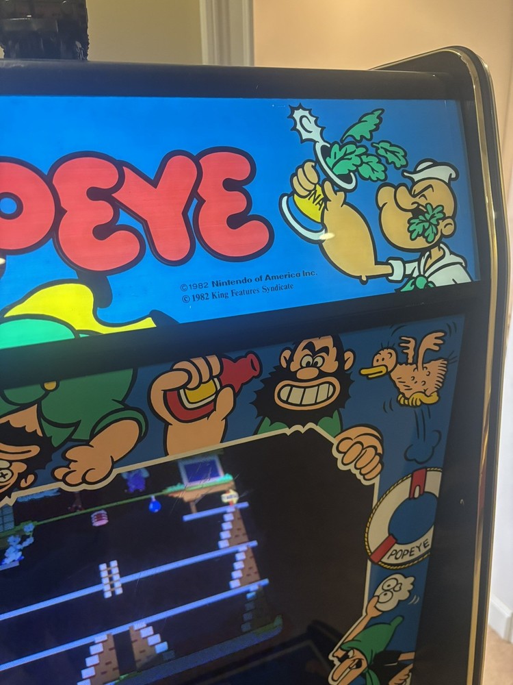 POPEYE ARCADE MACHINE by NINTENDO 1982 - original cabinet.