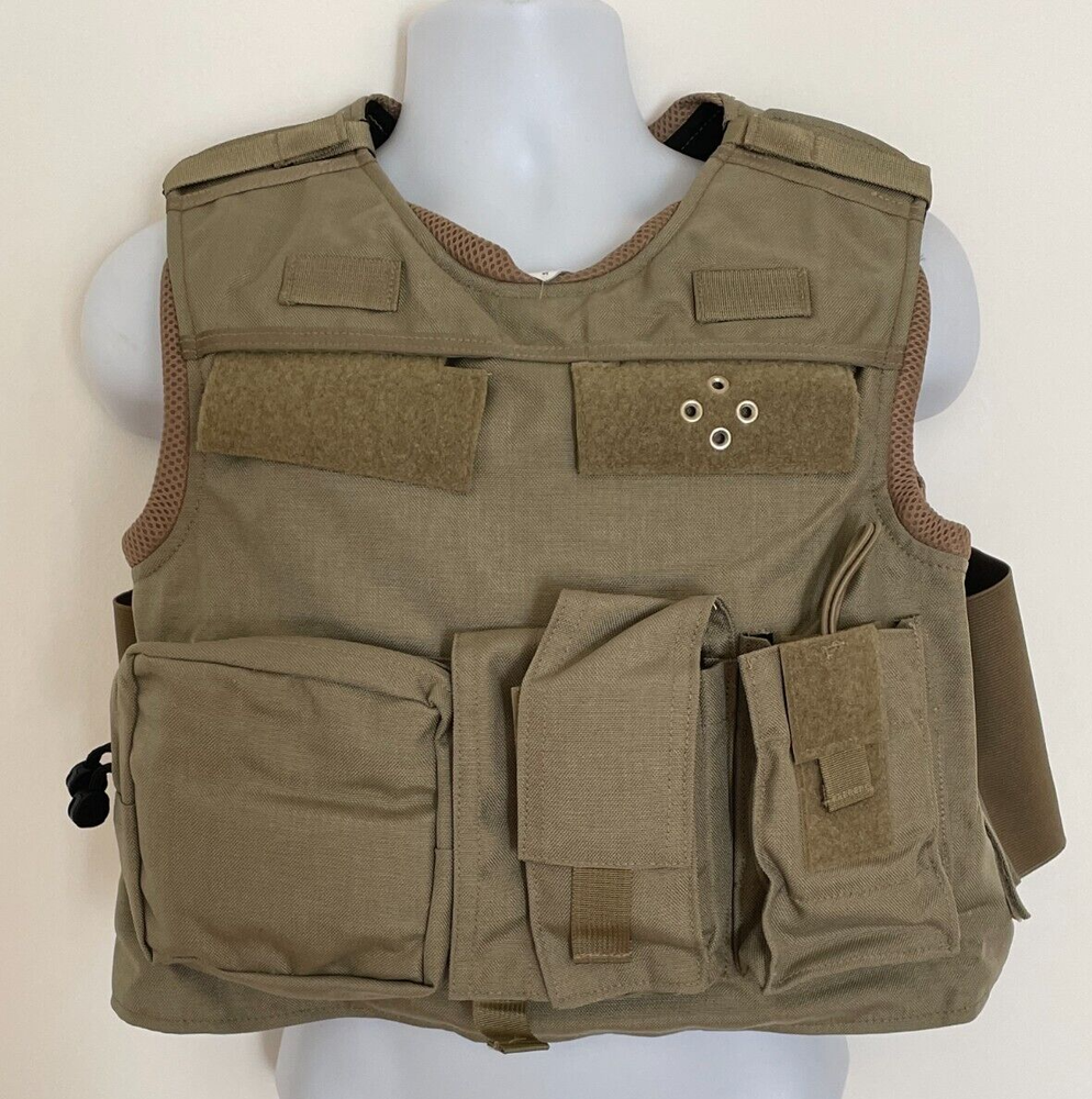 SECOND CHANCE Standard Fix Pocket Armor Carrier Side Open Medium 2216-2217 Tan