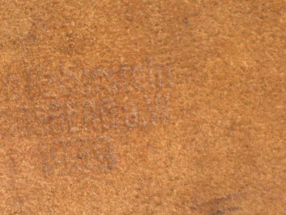 WW 11 War German Map Case Makers Name Printed Extra Nice Original Condition