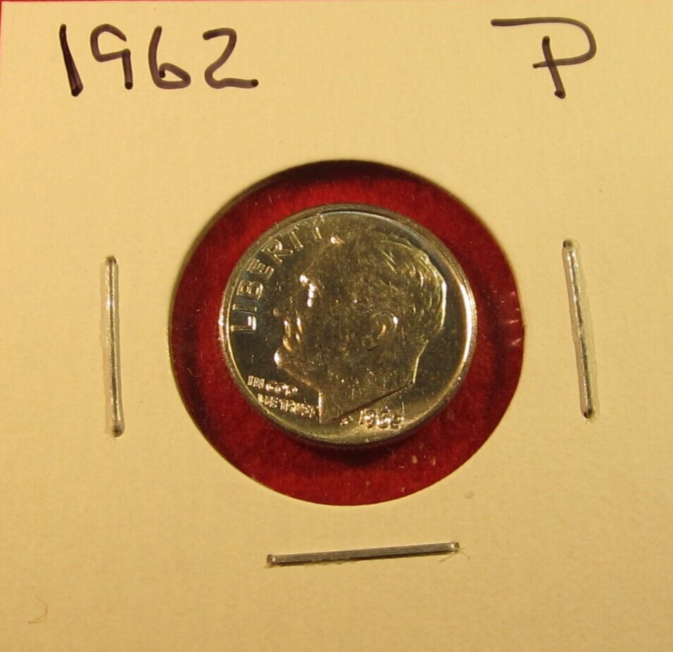 1962 P Roosevelt Dime - 90% Silver - BU - Uncirculated