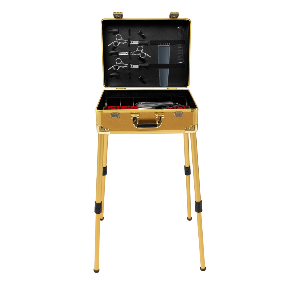 Barber Case Mobile Barber Station Professional Barber Toolbox Adjustable Height