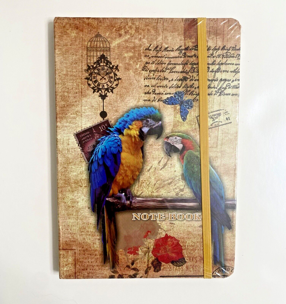 Notebook with MACAW PARROTS