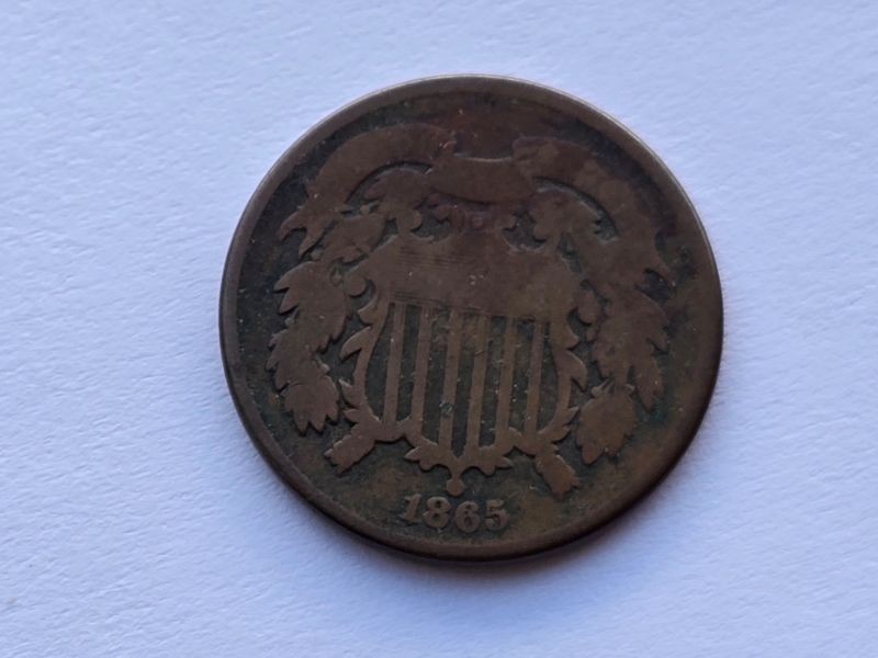 1865 Two Cents Good 11128