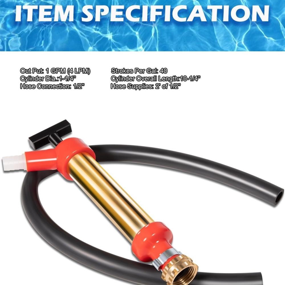 Mercruiser Brass 10.25" 1.25" 34060-0130 Marine Boat Oil Change Pump for OMC ←