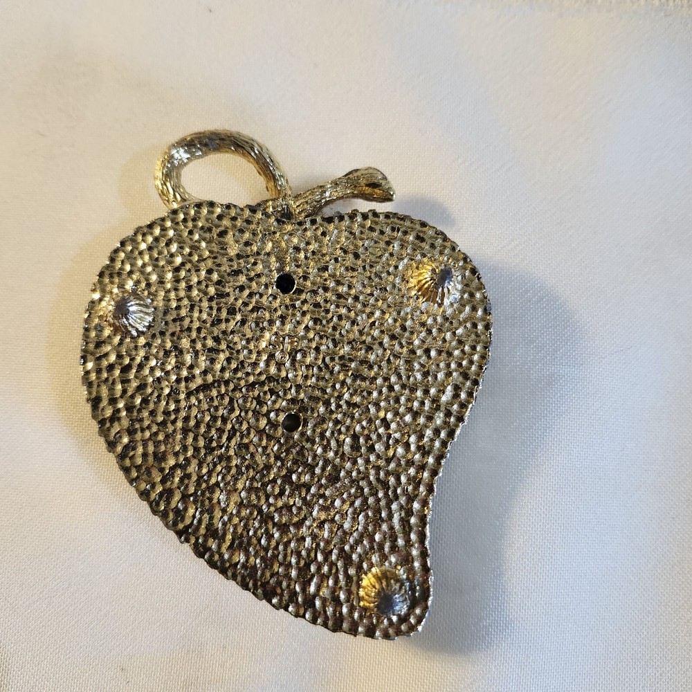 Vintage Blue Leaf Pin Cushion Marked Sf