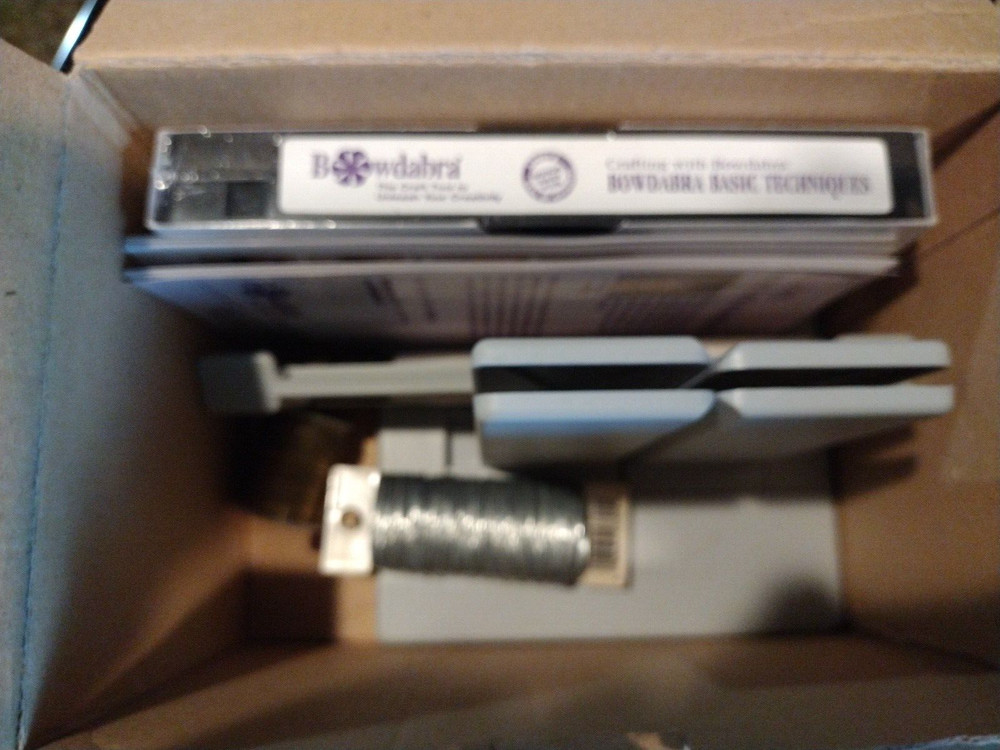 Bowdabra - Bow Maker Craft Tool Complete - Ribbon - VHS - Instructions - Wire