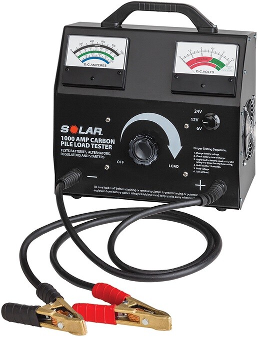 Solar 1000 Amp Variable Load Carbon Pile Battery System Tester 6V 12V 24V 1876