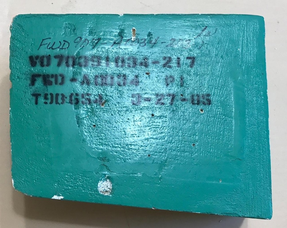 NASA Space Shuttle Fit Check Tile, Forward Fuselage Lower