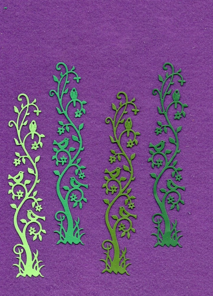 VINE BORDER die cuts scrapbook cards