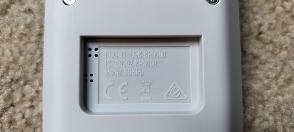 SimpliSafe Home Security System Replacement Keypad Remote White #SSKP3