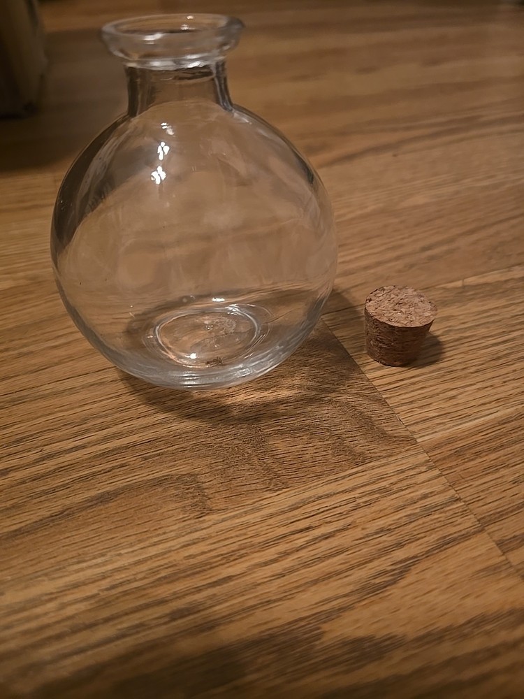 18 Small Bottles With Cork Stoppers