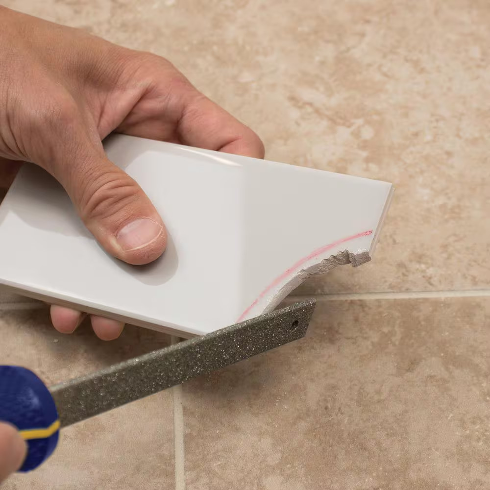 9.75 in Diamond Grit Tile File Double Sided for Multiple Tile Types