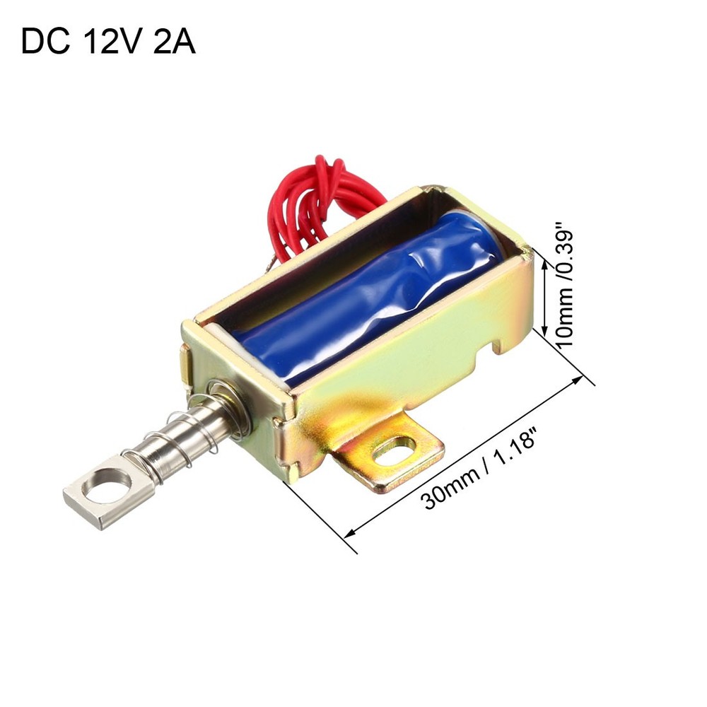 DC12V 2A 5mm Mini Electromagnetic Solenoid Lock Pull Type for Door Lock