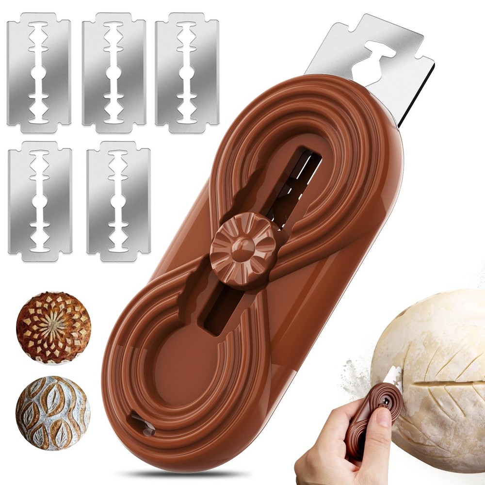 Bread Lame Dough Scoring Knife, Bread Scoring Tool,Upgraded Retractable & Mag...
