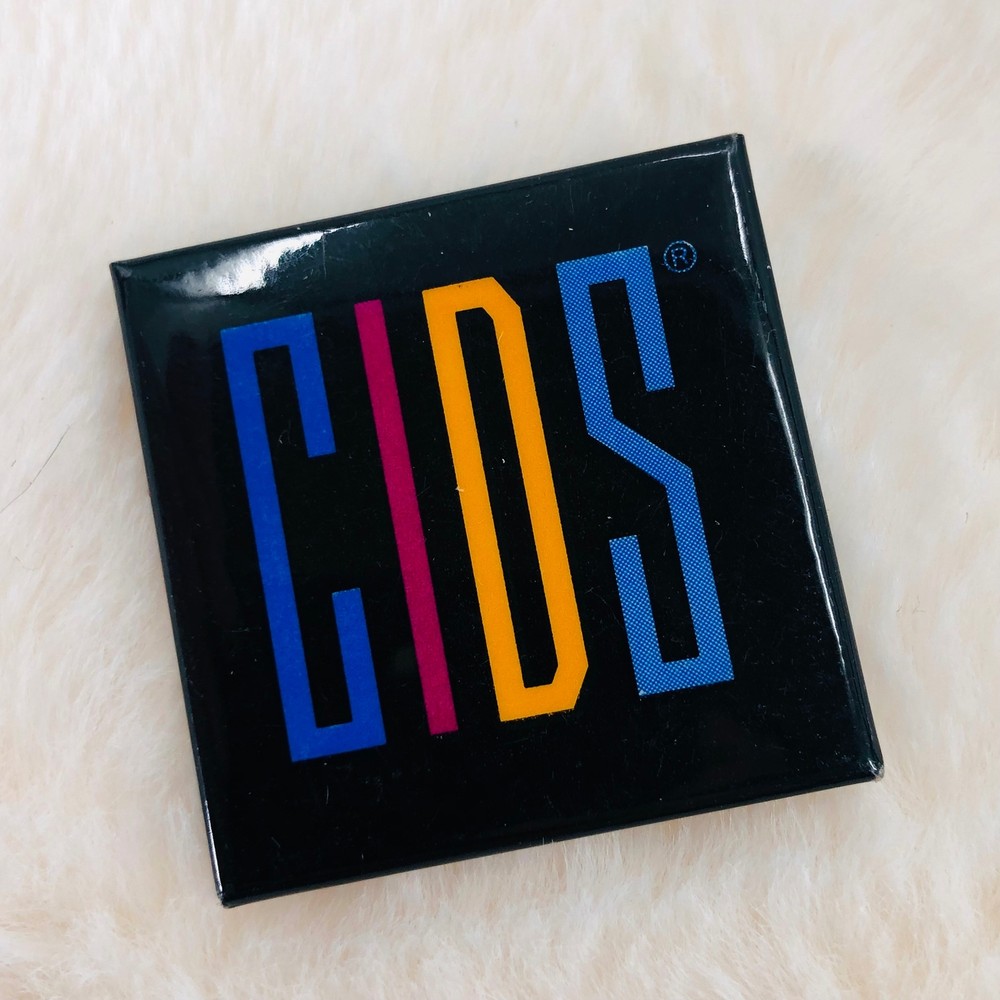 Vtg Advertising CIDS Promo Computer IT Button Pin