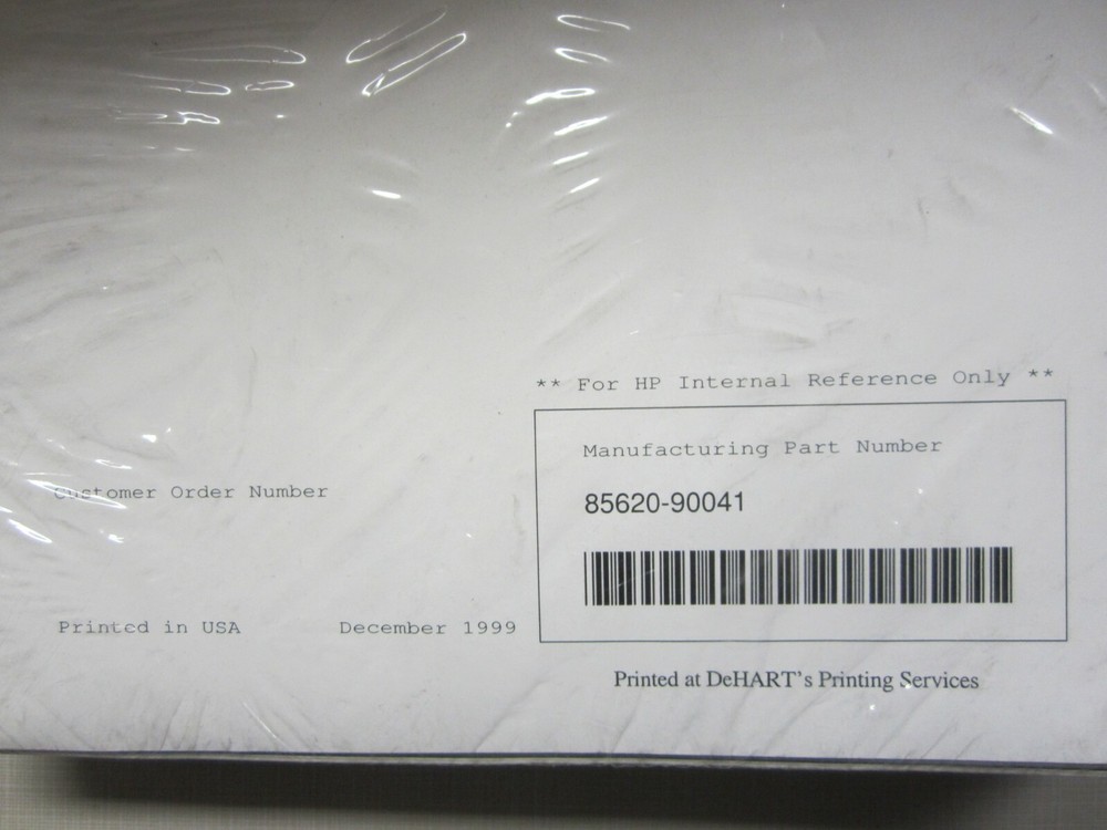 HP 85620A MASS MEMORY MODULE INSTALLATION OPERATION PROGRAMMING & SERVICE GUIDE