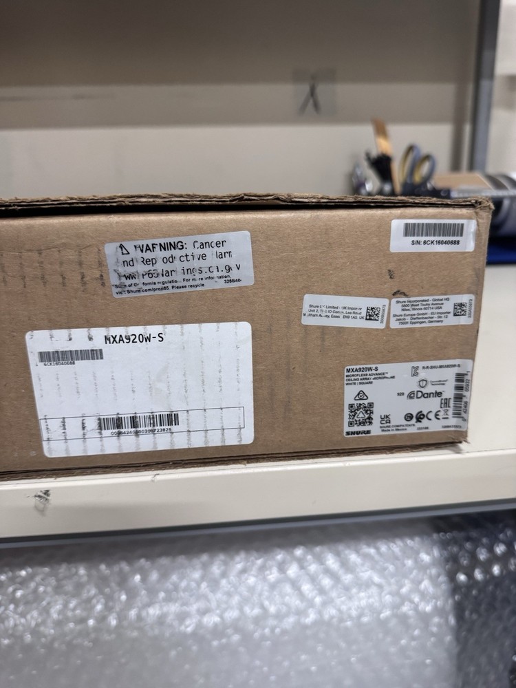 Shure MXA920W-S Microflex Advance Square Ceiling Array Microphone