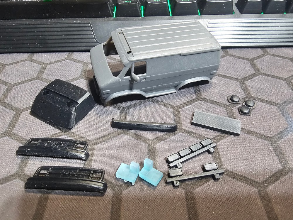 Schaper Stomper Custom Resin Printed GMC panel Van