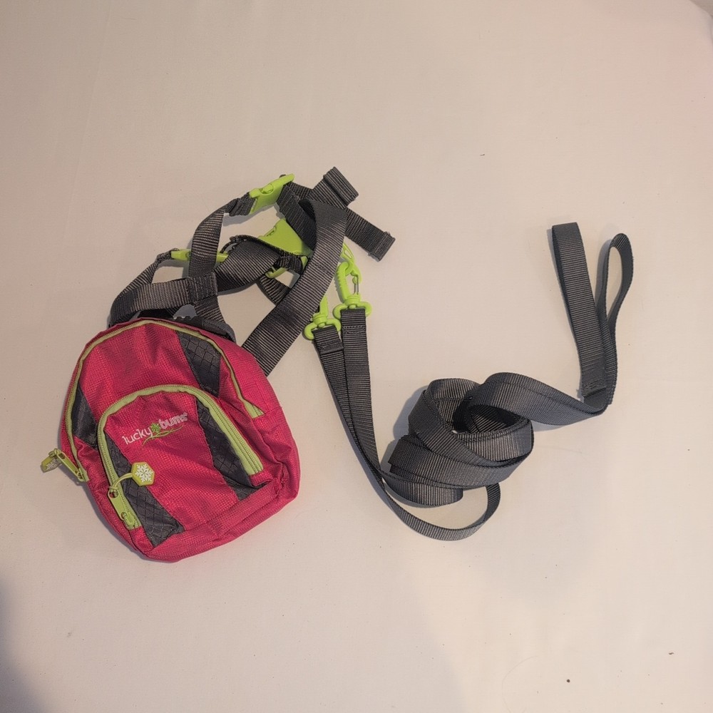 Lucky Bums Ski Trainer Grip-n-Guide Handle Leashes Backpack One Size Blue