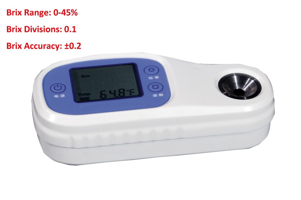 Handheld Digital Refractometer Brix Tester Meter Portable Sugar Refractomete