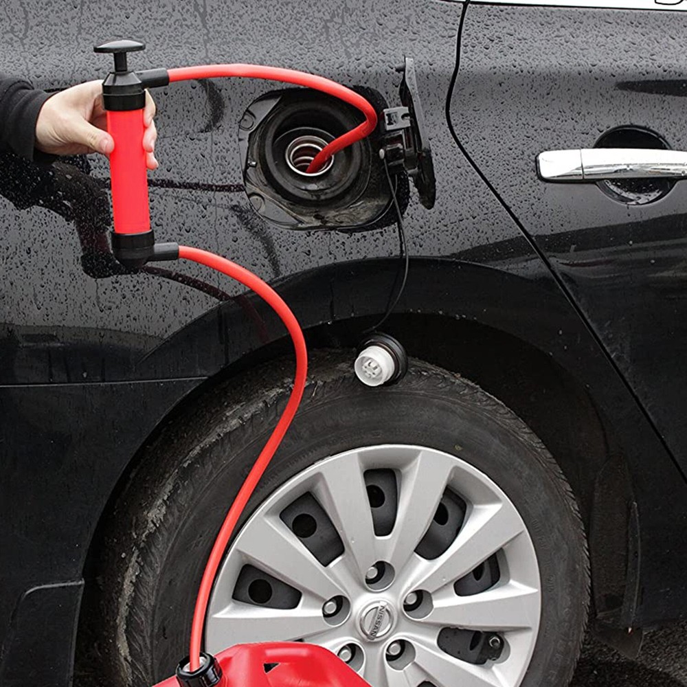 Multi-Purpose Siphon Transfer Pump Kit, Fluid Fuel Extractor Suction Tool USA